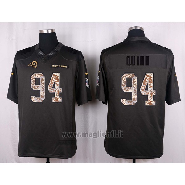 Maglia NFL Anthracite Los Angeles Rams Quinn 2016 Salute To Service